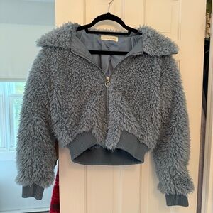 Cozy Blue Teddy Jacket